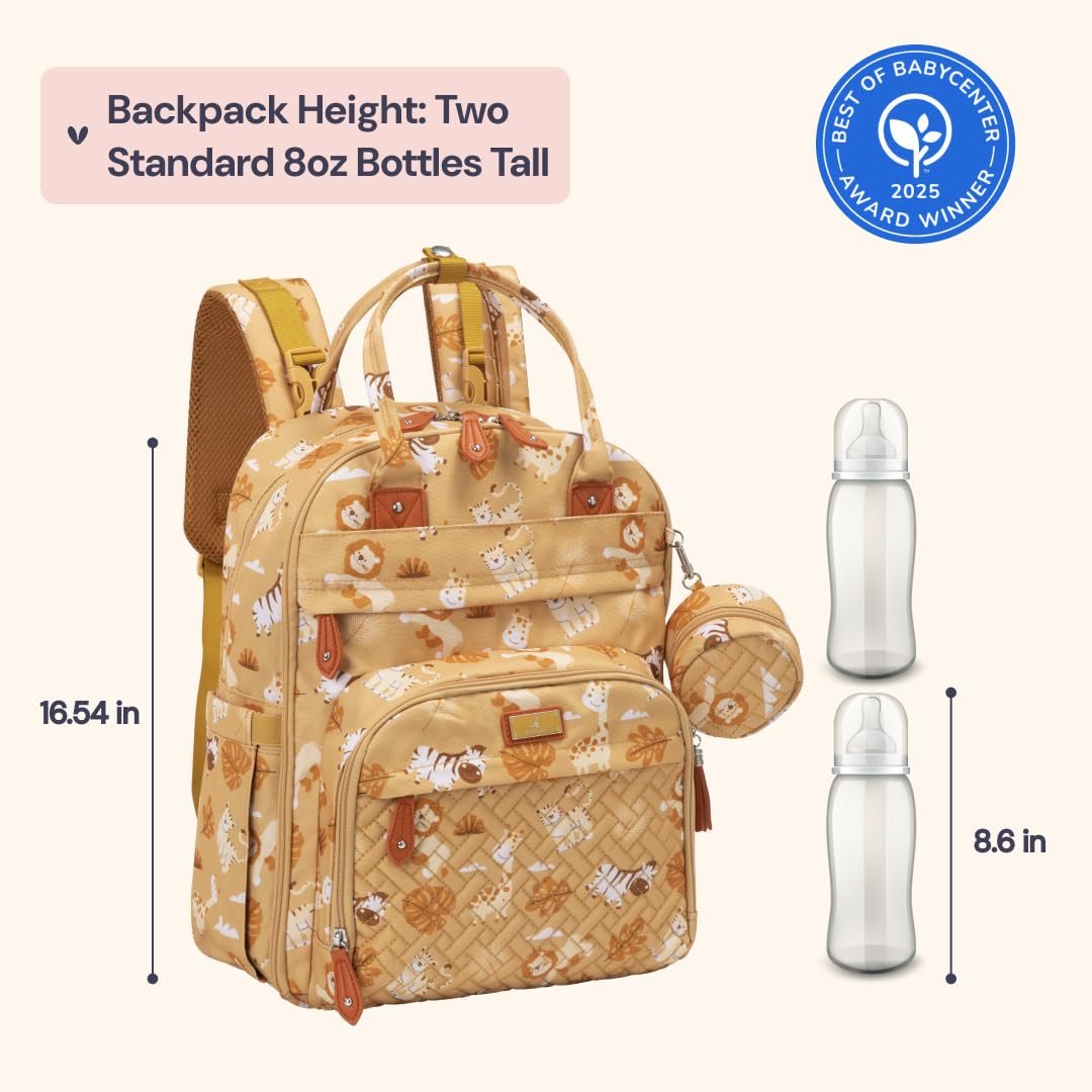 BabbleRoo diaper bag backpack foldable changing mat ready for quick diaper changes