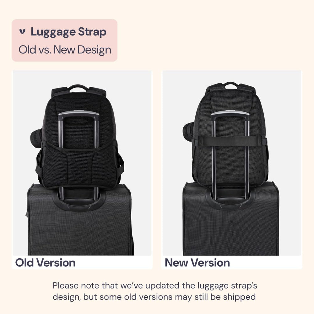 BabbleRoo diaper bag insulated bottle slots keep bottles upright while traveling.