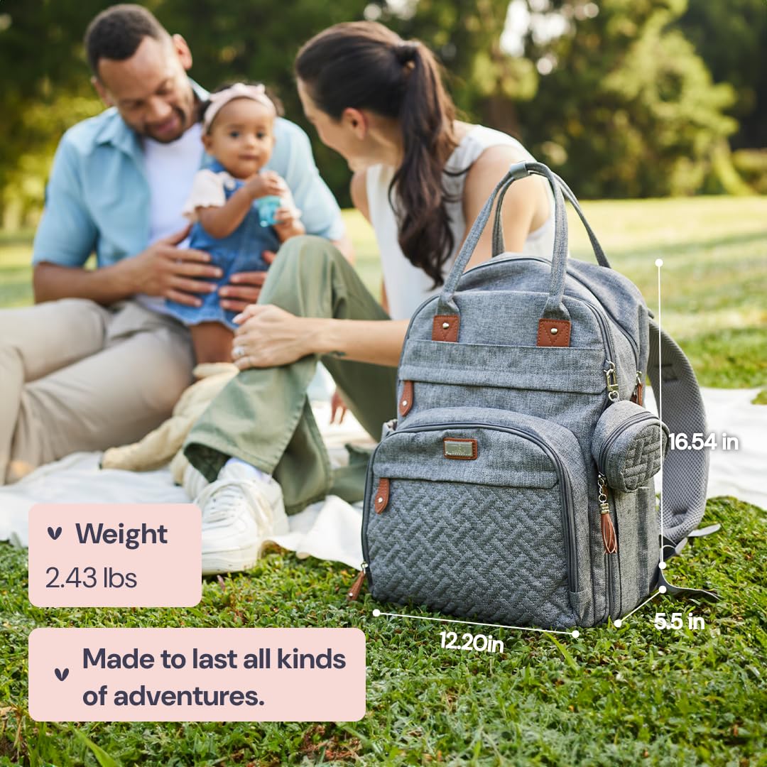 BabbleRoo padded back panel and straps for comfortable wear