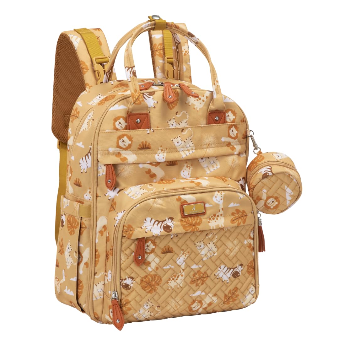 BabbleRoo diaper bag backpack spacious compartments for organized baby gear