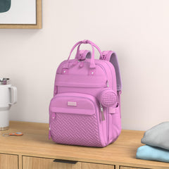 BabbleRoo diaper bag backpack stroller clips for hands-free travel moments.