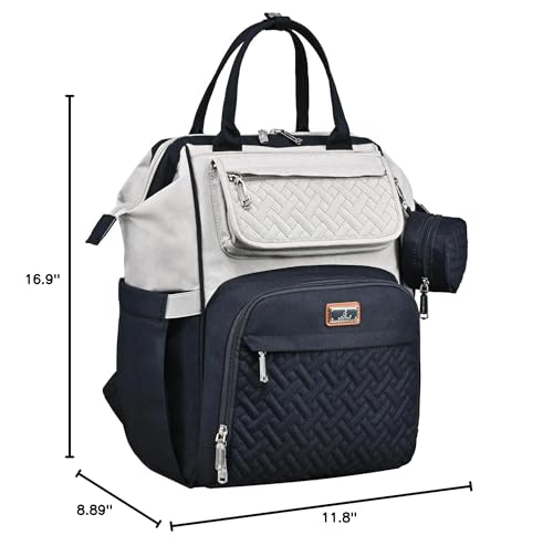 BabbleRoo diaper bag backpack tear-resistant fabric for durable daily use.