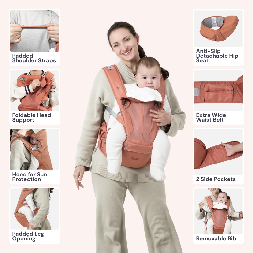 BabbleRoo Grow Carrier back carry angle supports comfortable wear