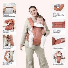 BabbleRoo Grow Carrier back carry angle supports comfortable wear