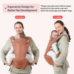 BabbleRoo Grow Carrier front carry setup for easy daily errands