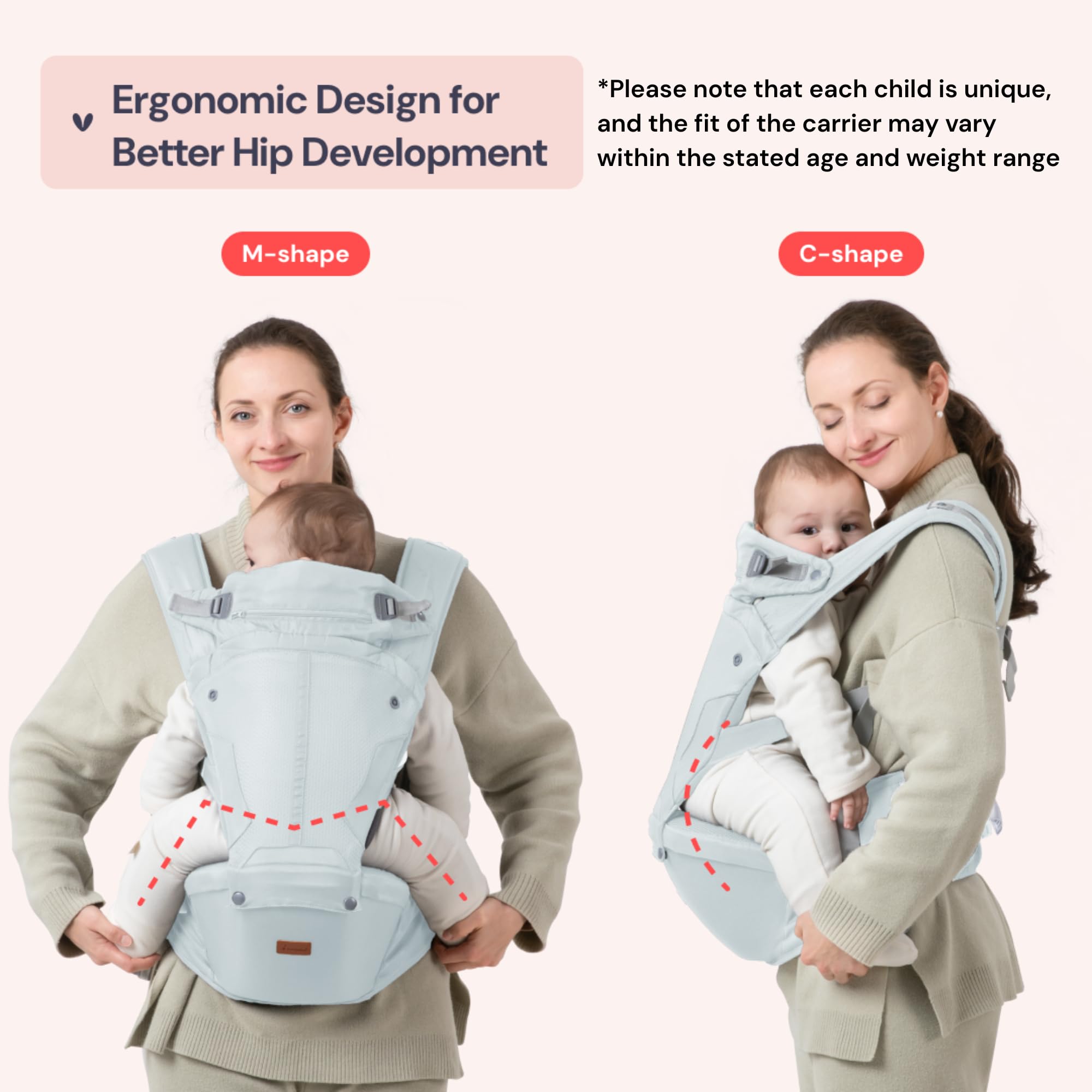 BabbleRoo Grow Carrier in front carry mode for hands-free outings and quick tasks.