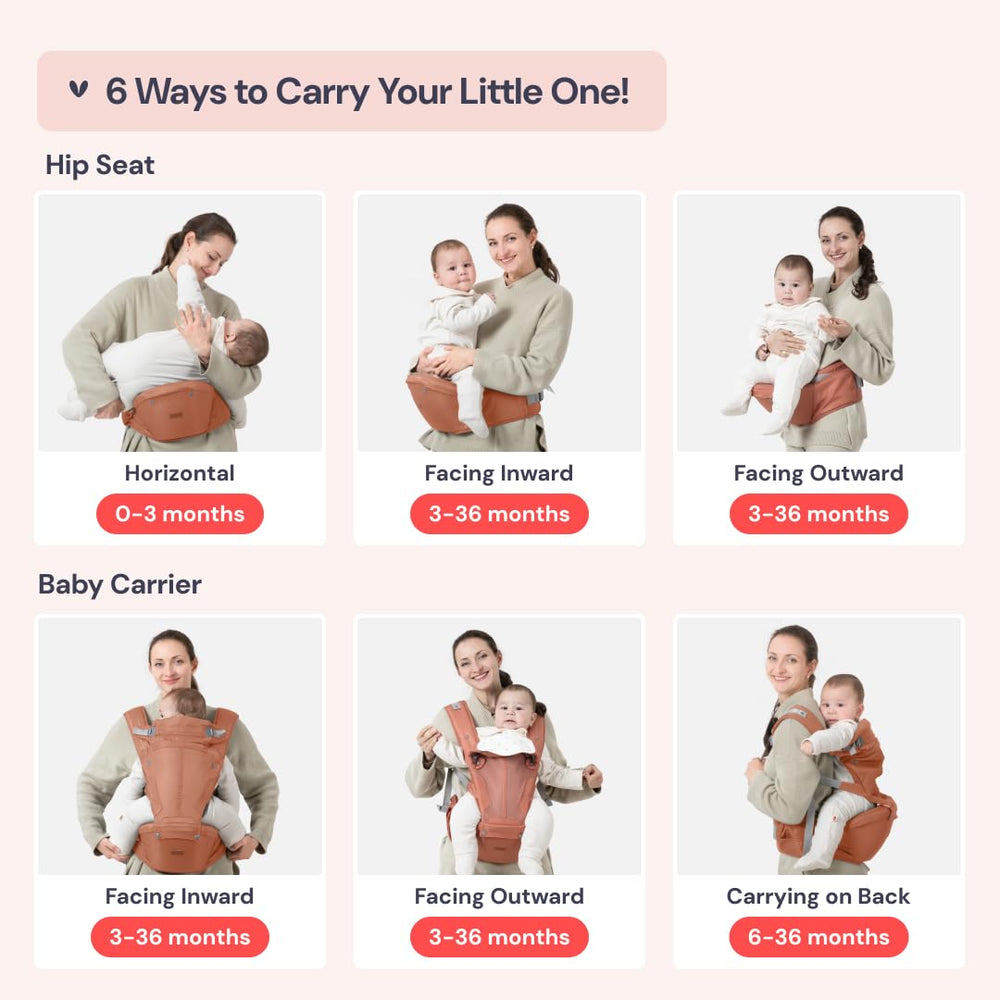 BabbleRoo Grow Carrier hood provides sun protection during outings