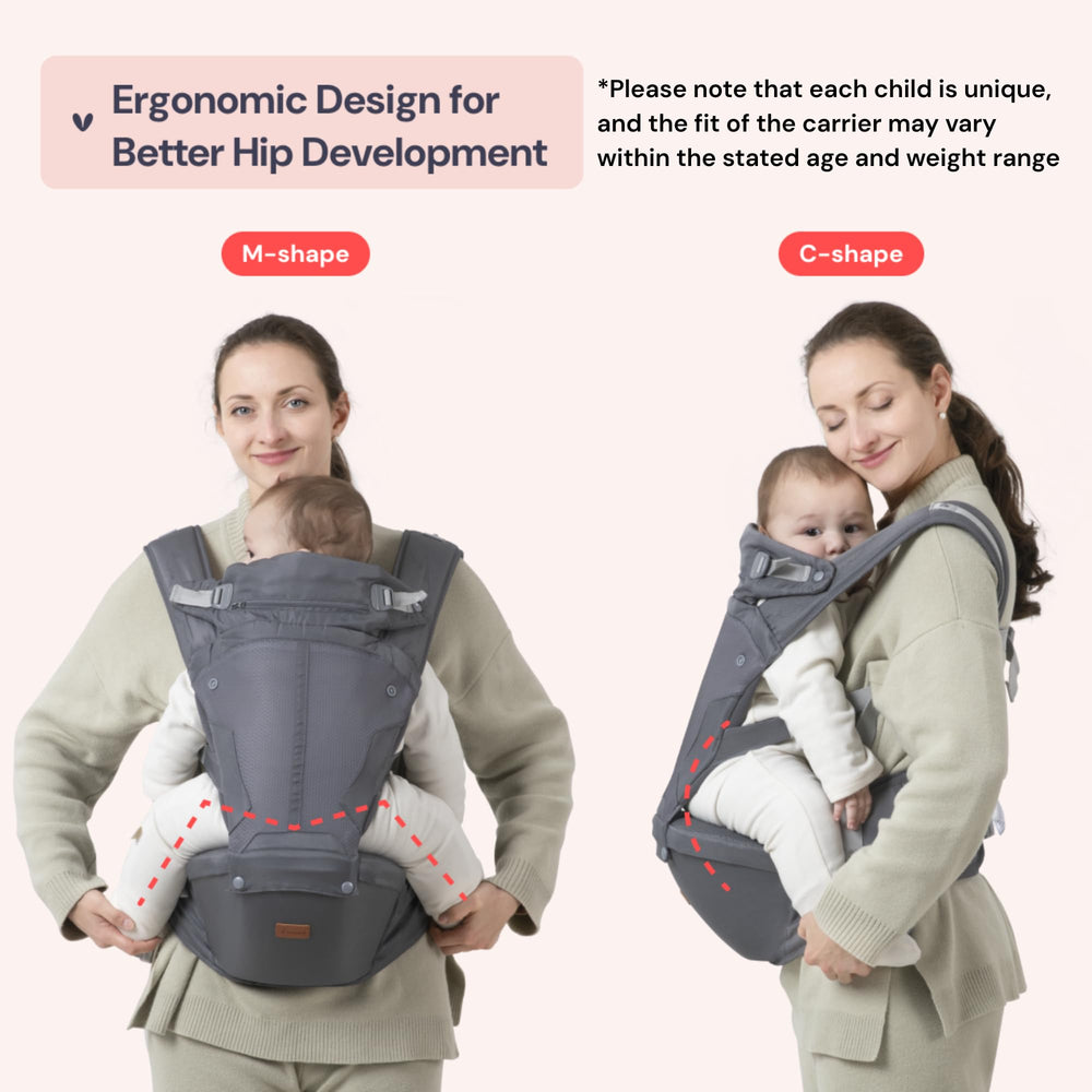 BabbleRoo Grow Carrier front-carry setup provides close contact and versatile everyday use.