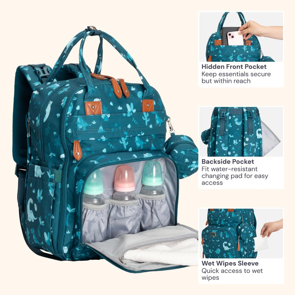 BabbleRoo insulated bottle pockets preserve temperature during outings