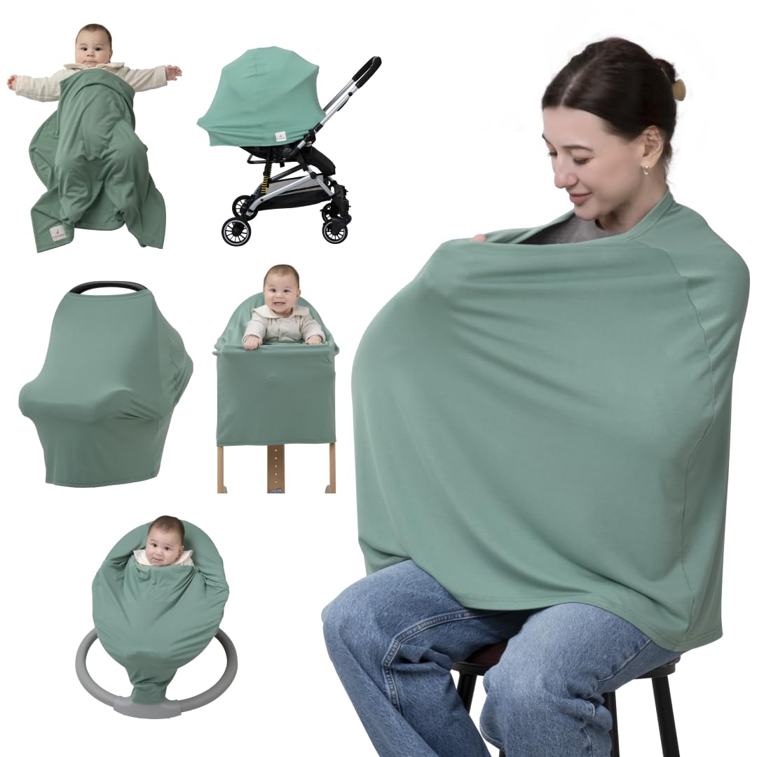BabbleRoo Nursing Cover shows soft breathable fabric for comfortable feeding on the go