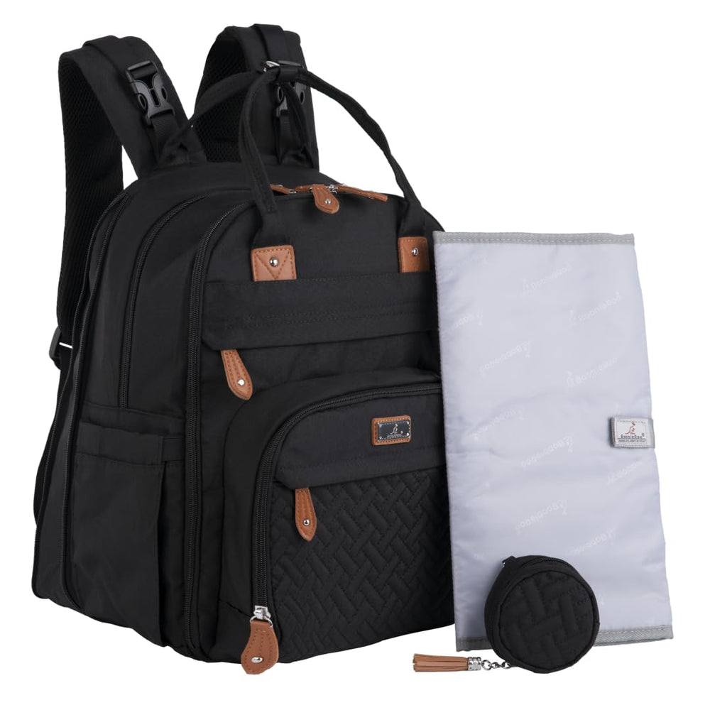 BabbleRoo XL diaper bag expands to 40 liters for twins and extra gear.