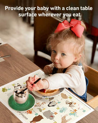 Babebay animal alphabet design engages kids during meals or play