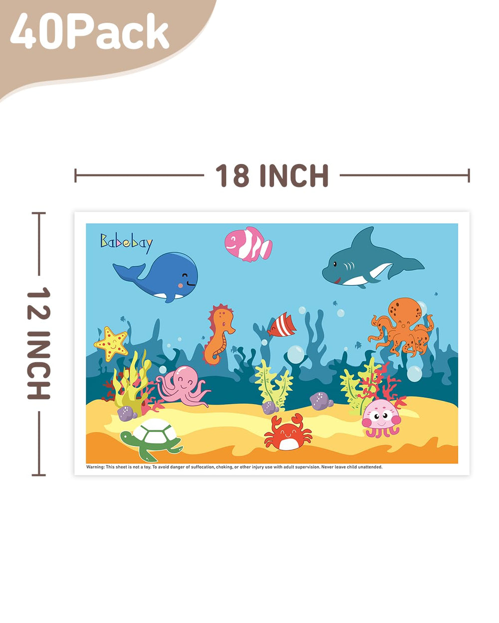 Babebay animal-design placemats delight toddlers while protecting tables