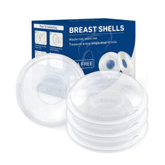 Babebay breast shells in soft silicone contact for gentle nipple protection and comfort.