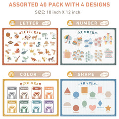 Babebay four-designs display adds color while supporting early learning moments.