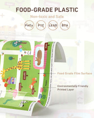 Babebay happy zoo design placemats make learning and dining mess-free.