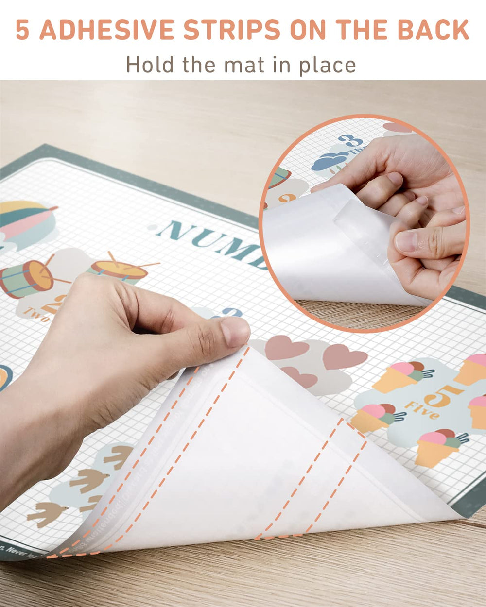 Babebay travel-ready pack showcases portable placemats for on-the-go meals.