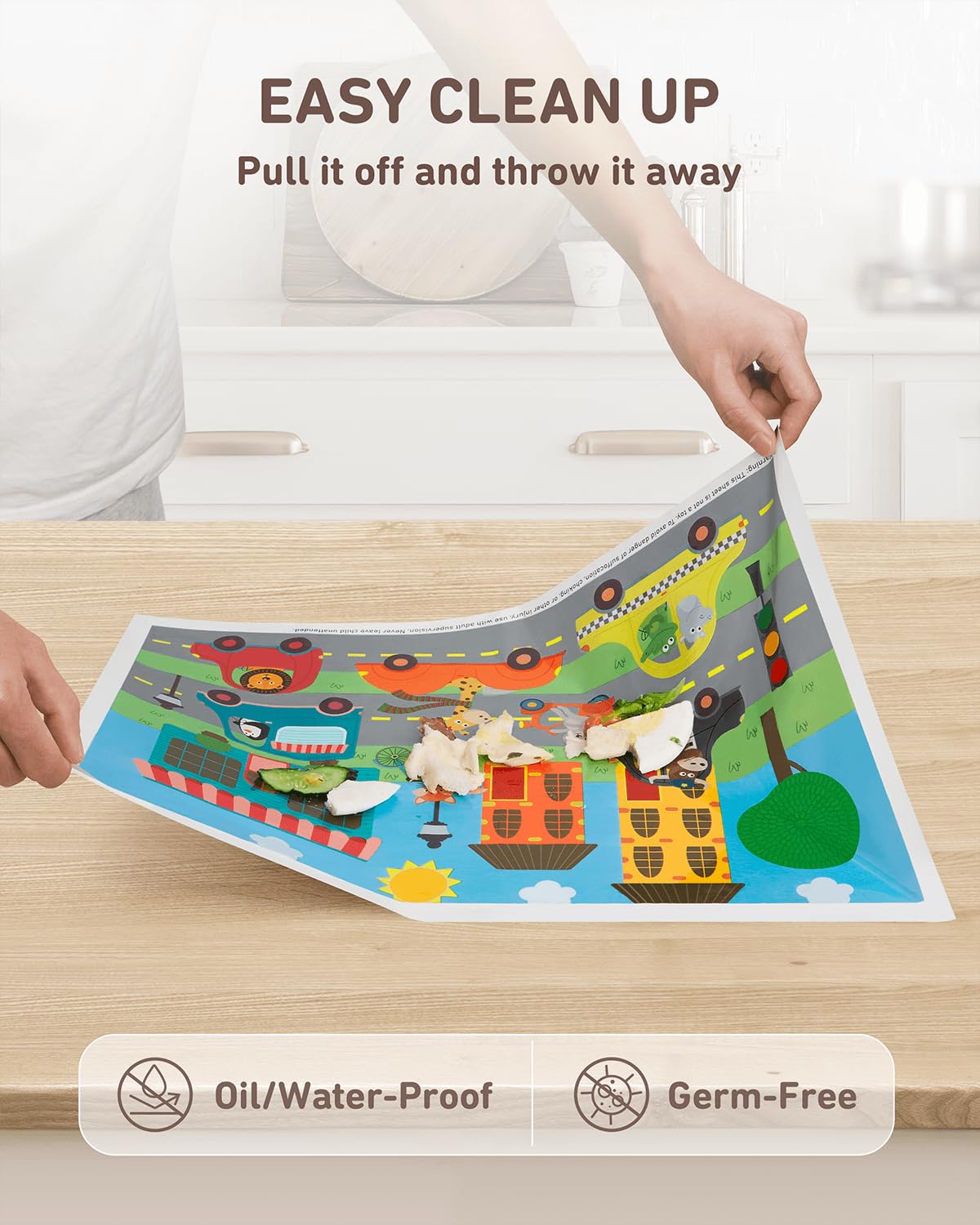 Babebay food-grade, BPA-free placemats provide a safe, worry-free dining surface