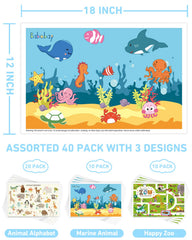 Babebay placemats with adhesive strips stay put during meals
