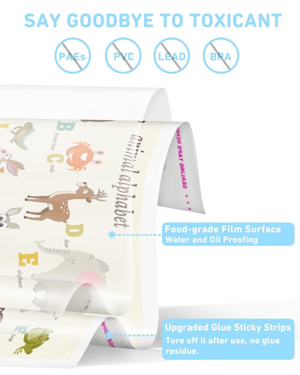 Babebay placemats in a restaurant setup offering quick hygienic surface