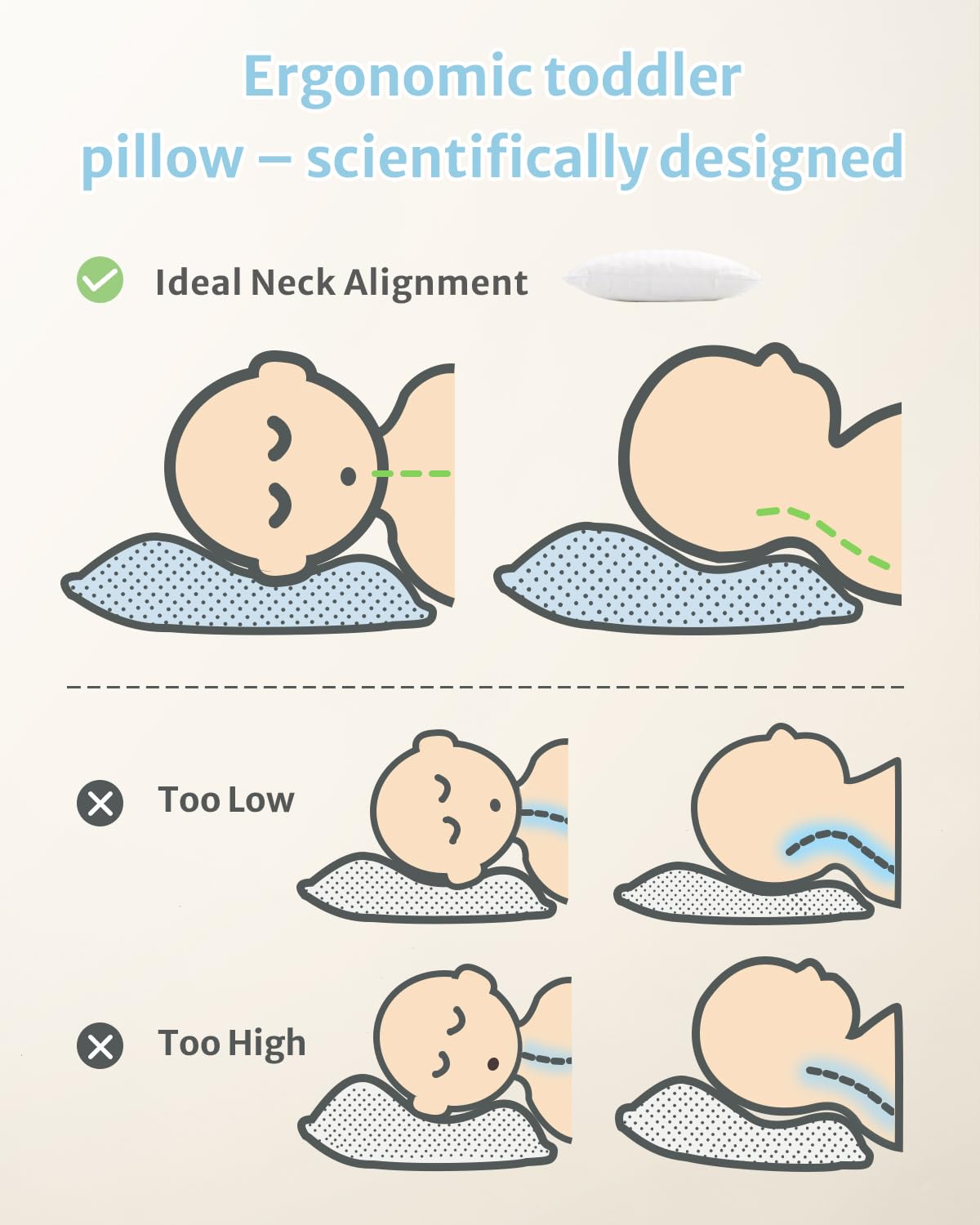Babebay cotton shell skin-friendly and breathable for peaceful sleep