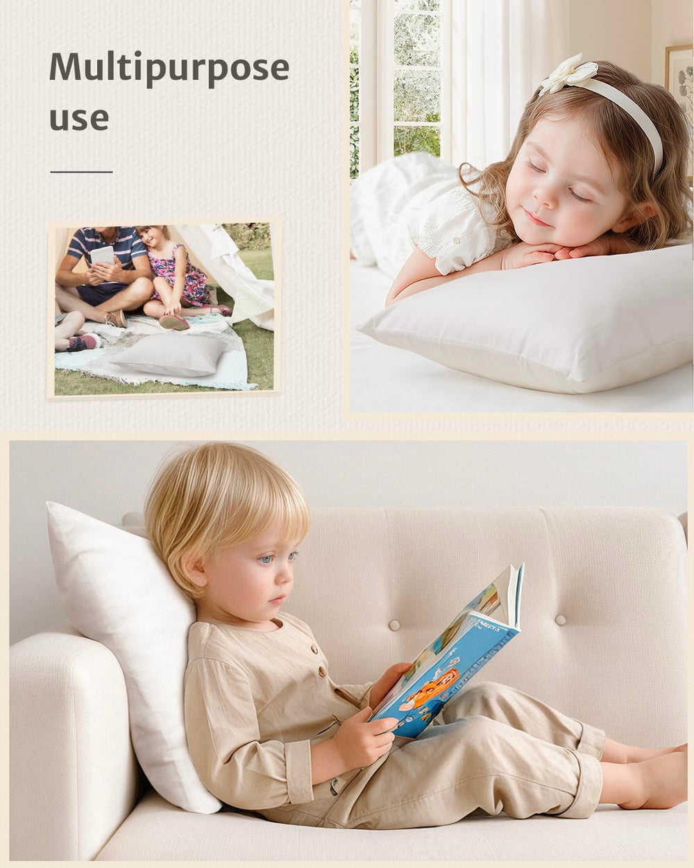 Babebay dryer-safe pillow simplifies cleanup after sleepovers