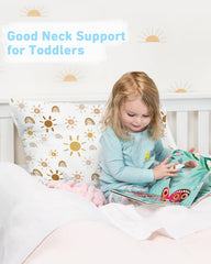 Babebay toddler pillow machine-washable design keeps kid bedding fresh.
