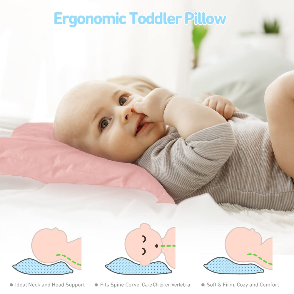 Babebay neck and head support closeup shows toddler-friendly ergonomic design.