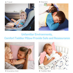 Babebay pillow on bed with child demonstrates cozy bedtime routine.