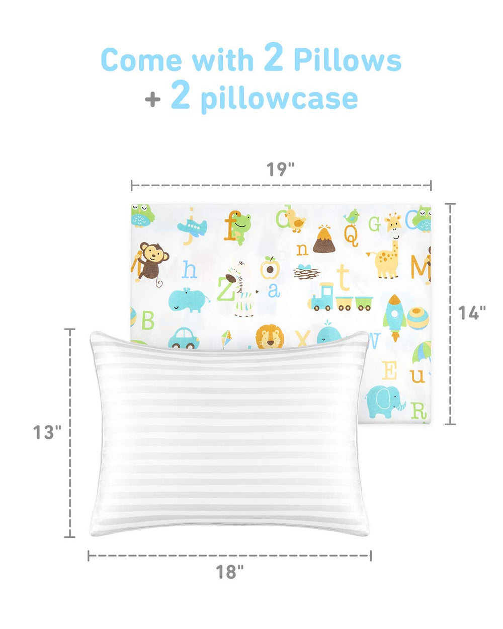 Babebay toddler pillow travel-ready size fits car trips and daycare naps.