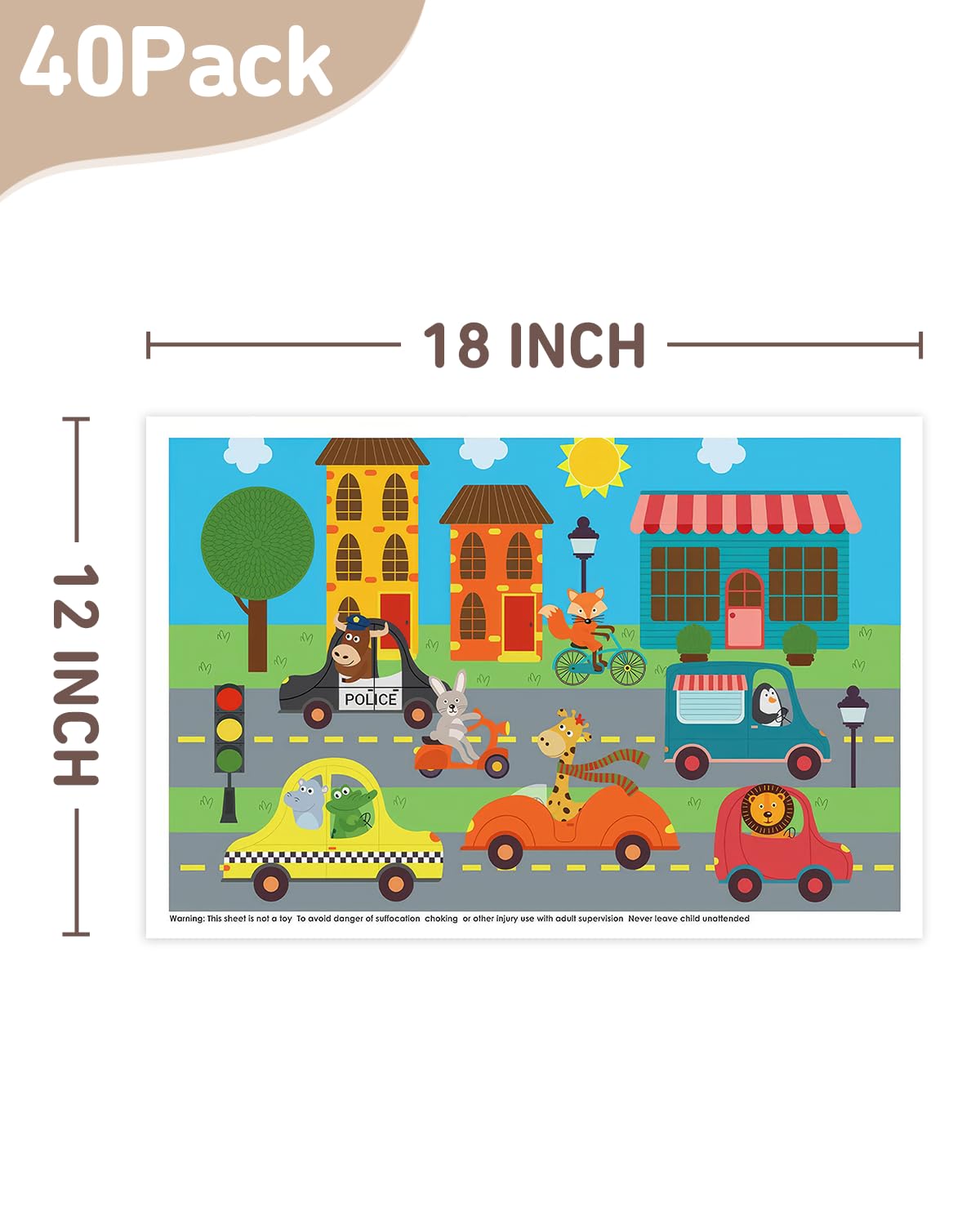 Babebay waterproof placemats wipe clean after meals and crafts