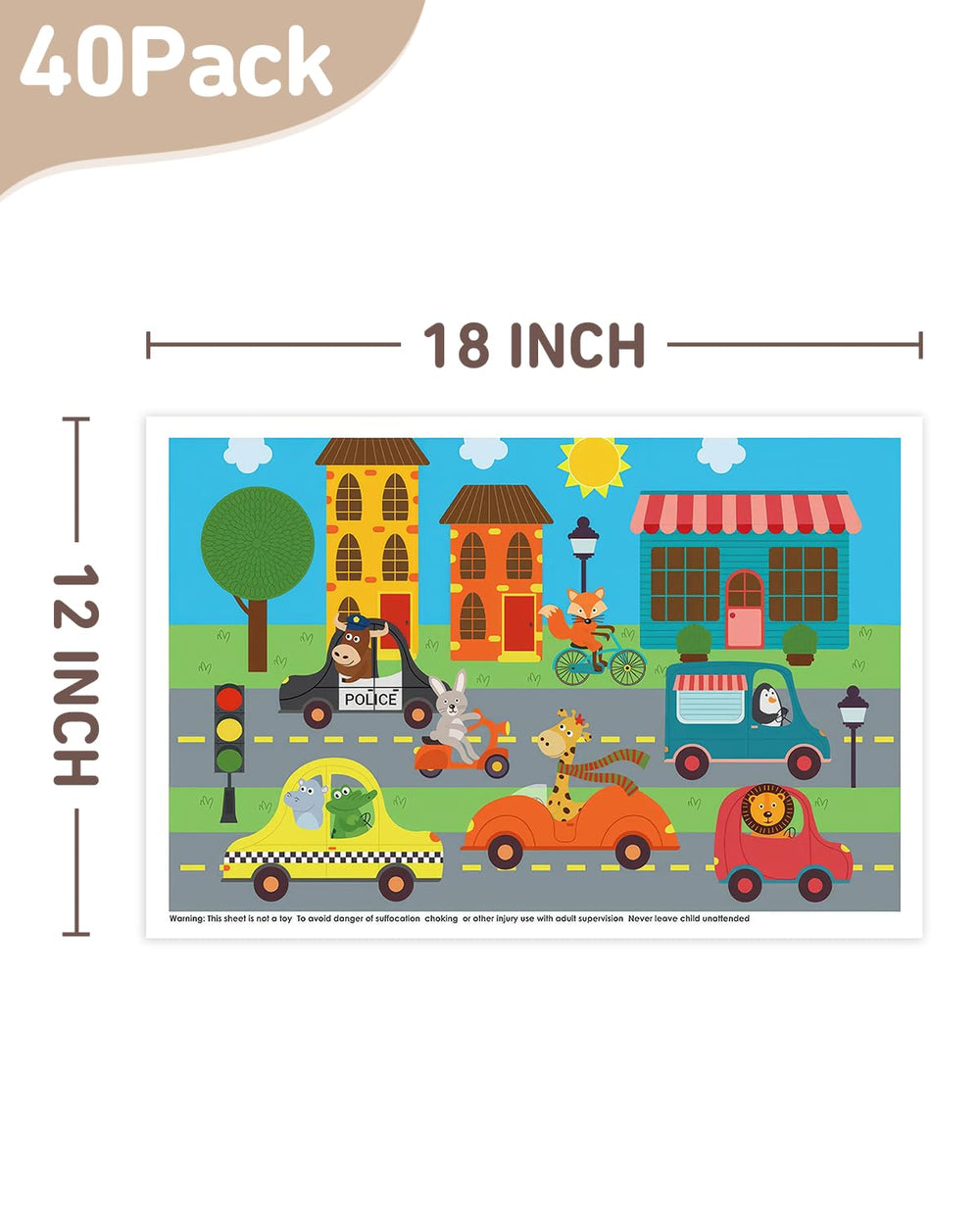 Babebay waterproof placemats wipe clean after meals and crafts
