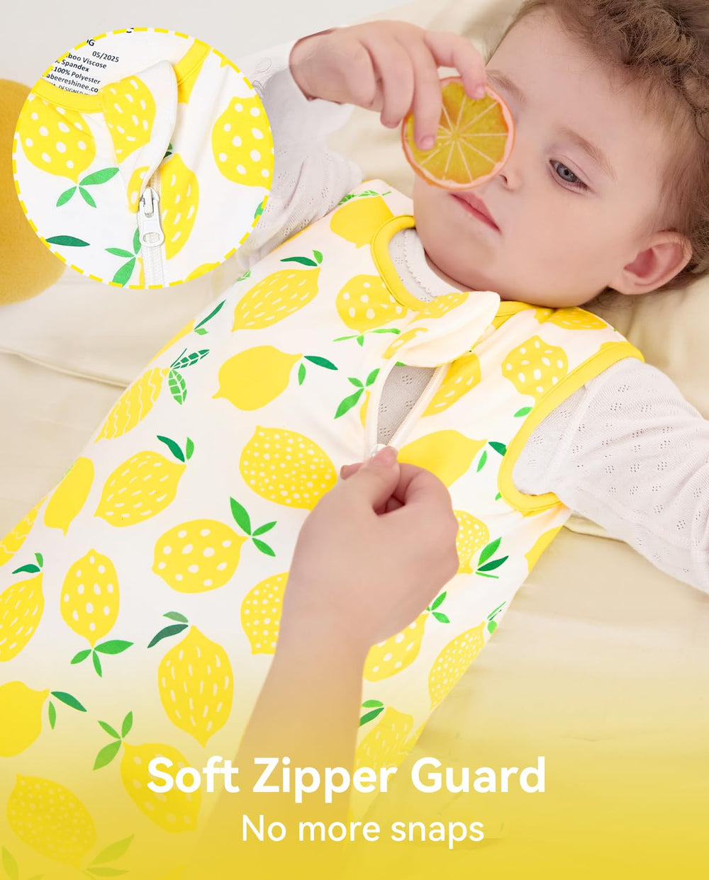 Babee Reshinee sleep sacks grow with your child from XS to L.