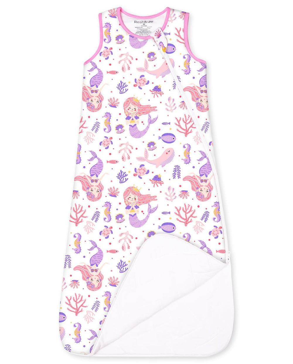 babee Reshinee sleep sack front view shows cloud-soft bamboo fabric ideal for sensitive skin