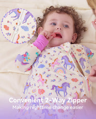 Babee Reshinee sleep sack soft-cloud texture for sensitive skin.