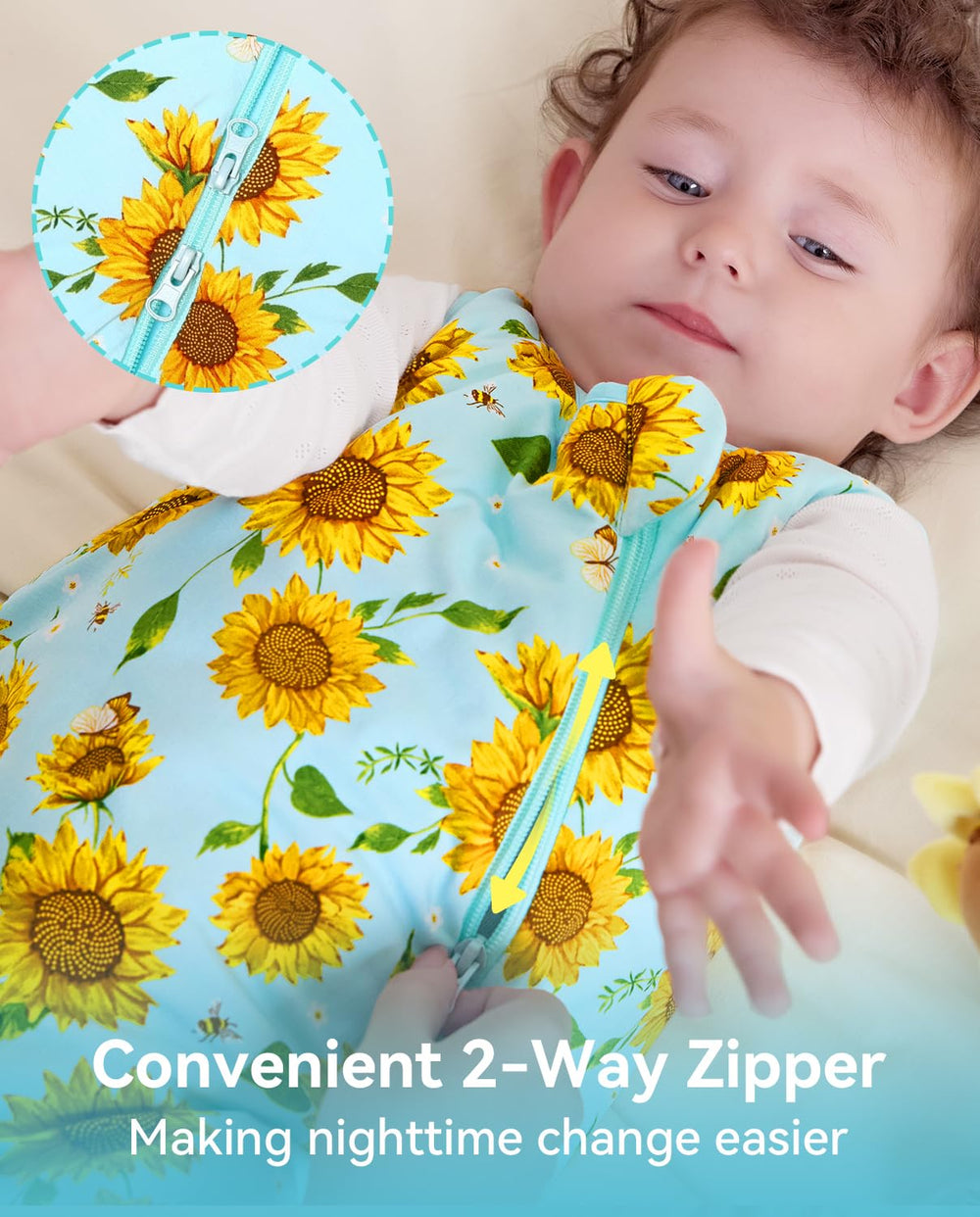 Babee Reshinee sleep sack 1.0 tog breathability in action for all seasons