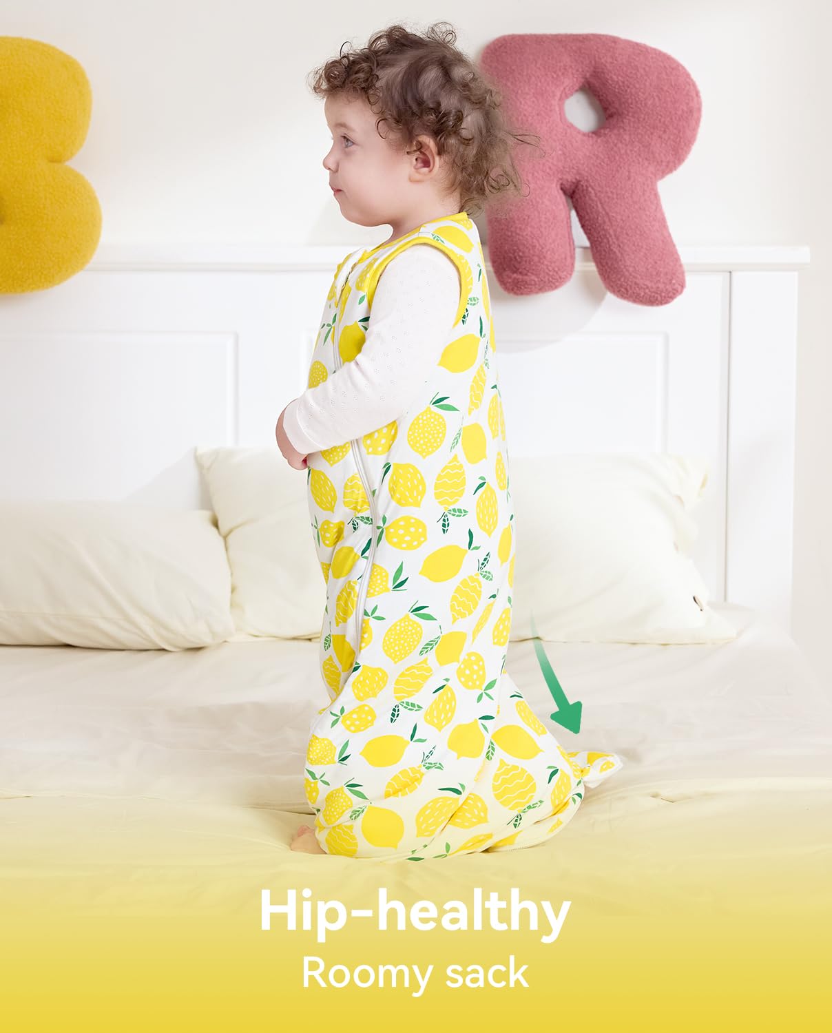 Babee Reshinee sleep sack uses a protective zipper design to prevent scratches.
