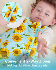 Babee Reshinee bamboo sleep sack 1.0 tog offers all-season comfort.