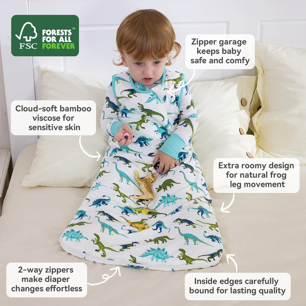 babee Reshinee sleep sack showing 1.0 tog warmth for transitional seasons