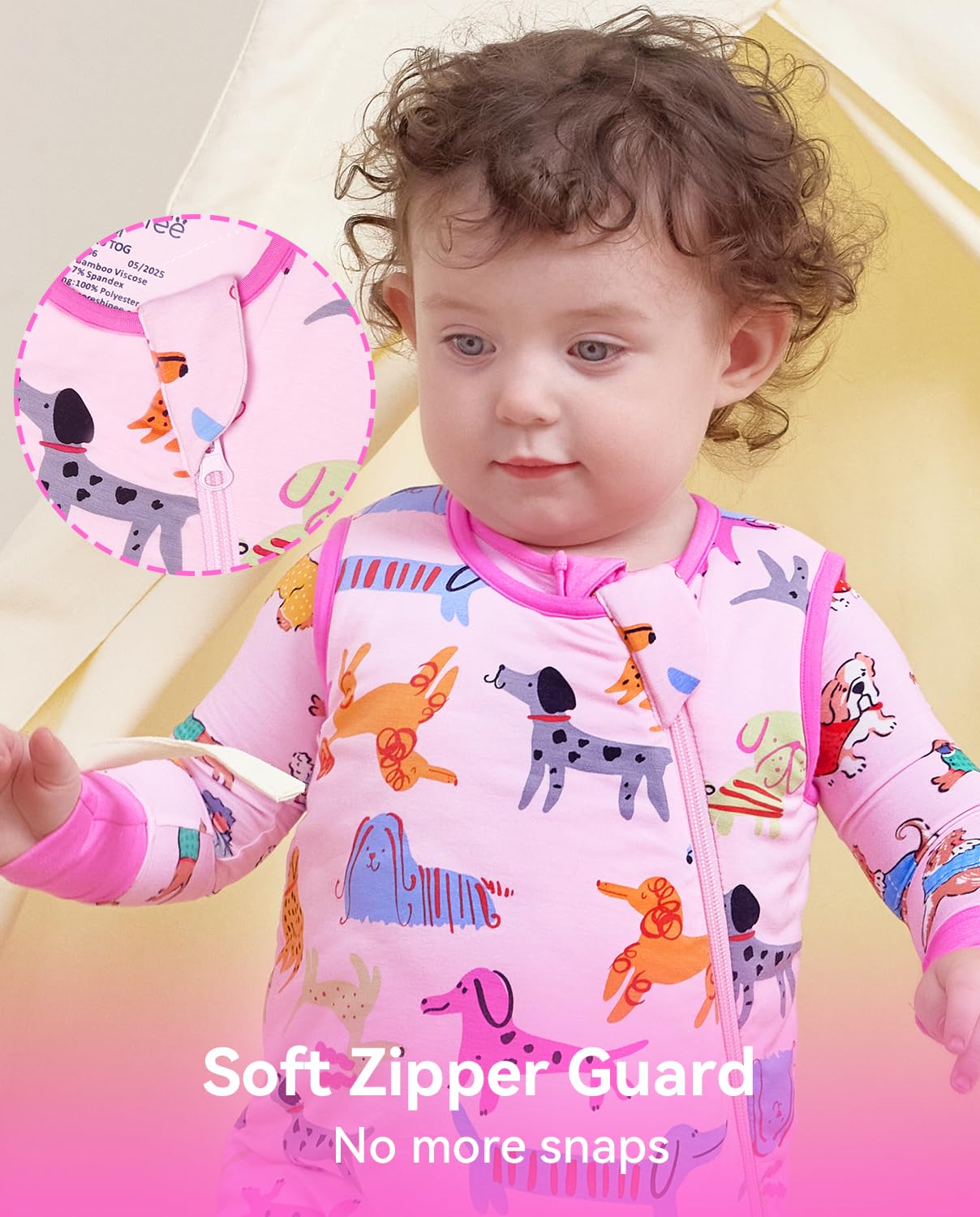 Babee Reshinee sleep sack on baby during naptime for cozy safe sleep