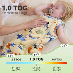 babee Reshinee sleep sack worn by baby demonstrates comfortable fit and mobility