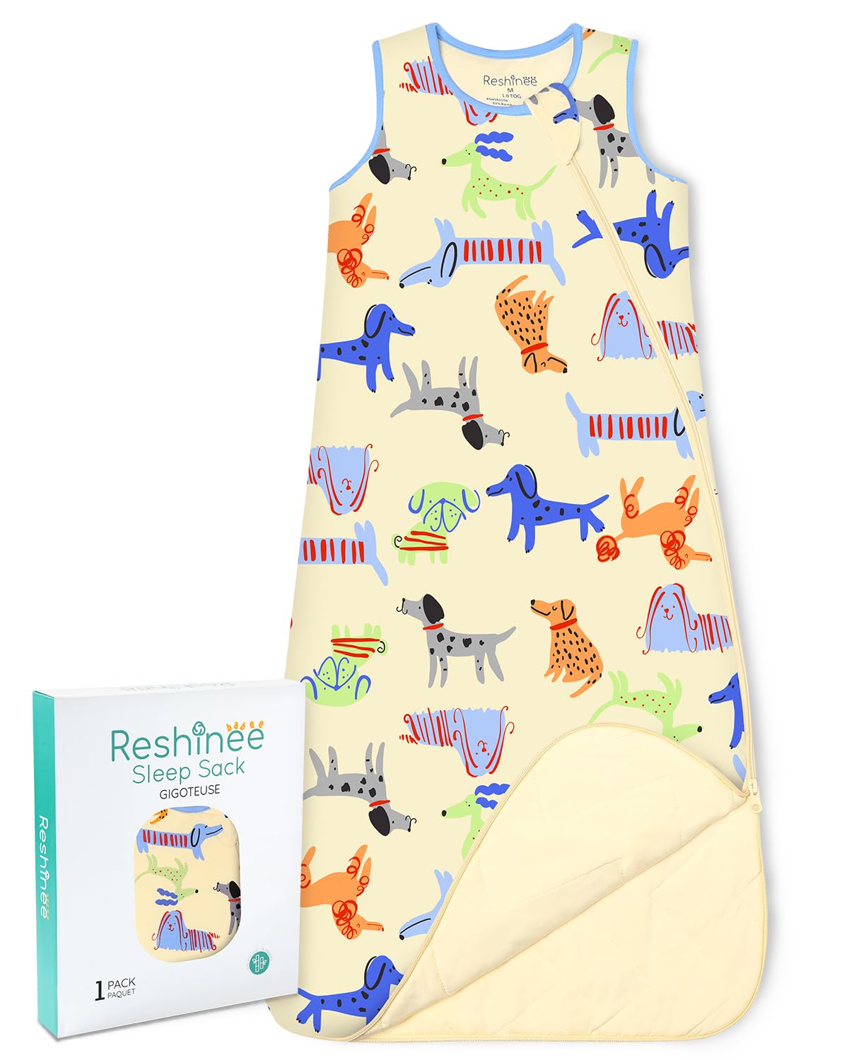 babee Reshinee sleep sack bamboo-soft fabric closeup for gentle baby skin comfort