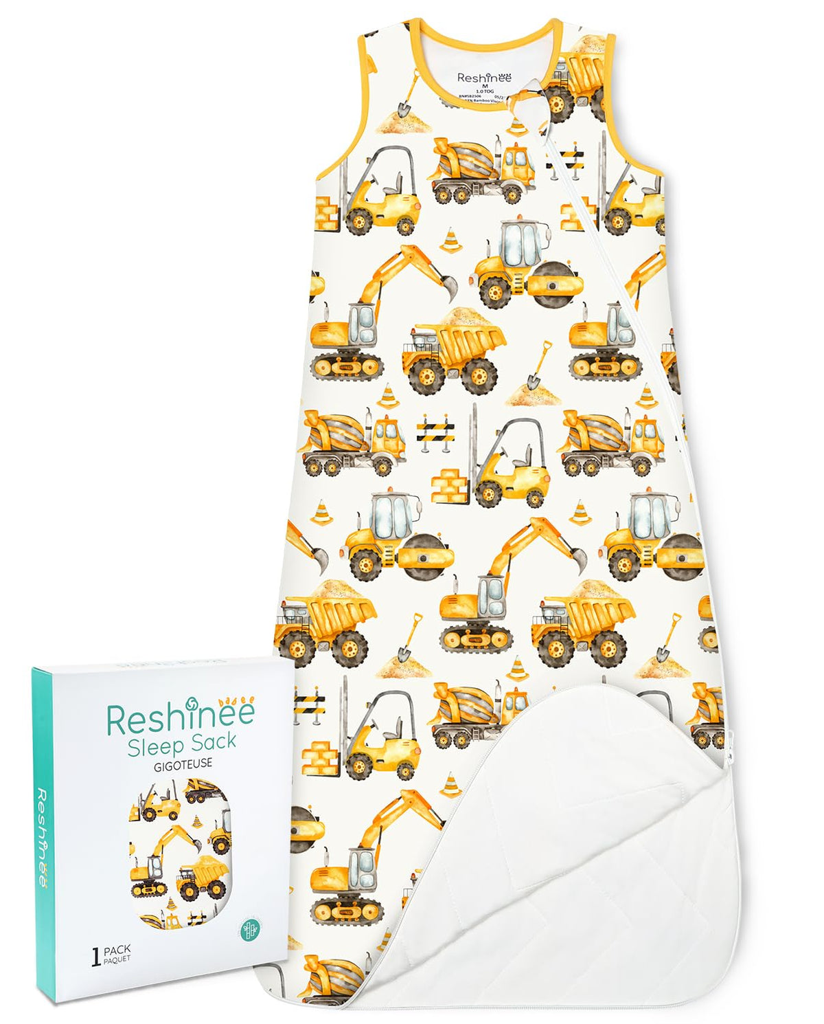 Babee Reshinee sleep sack in soft bamboo fabric for gentle, skin-friendly comfort.