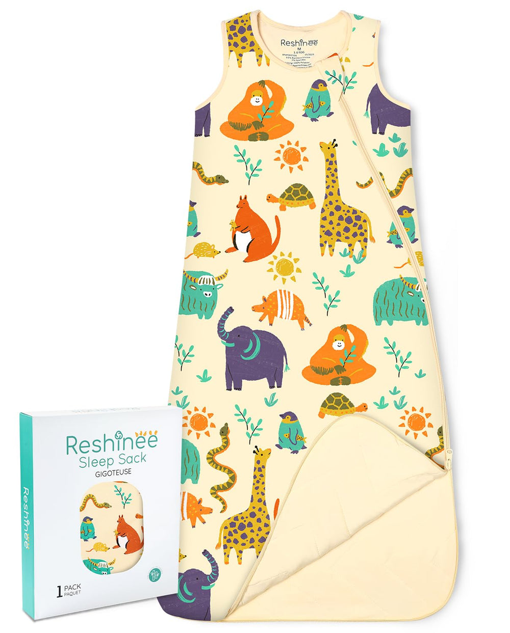 Babee Reshinee sleep sack soft bamboo fabric for gentle baby comfort
