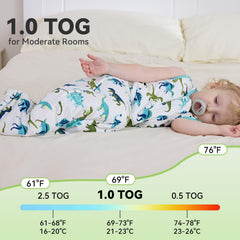Babee Reshinee sleep sack shows a convenient two-way zipper for easy nocturnal changes.
