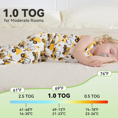 babee Reshinee two-way zipper allows easy night changes from top or bottom