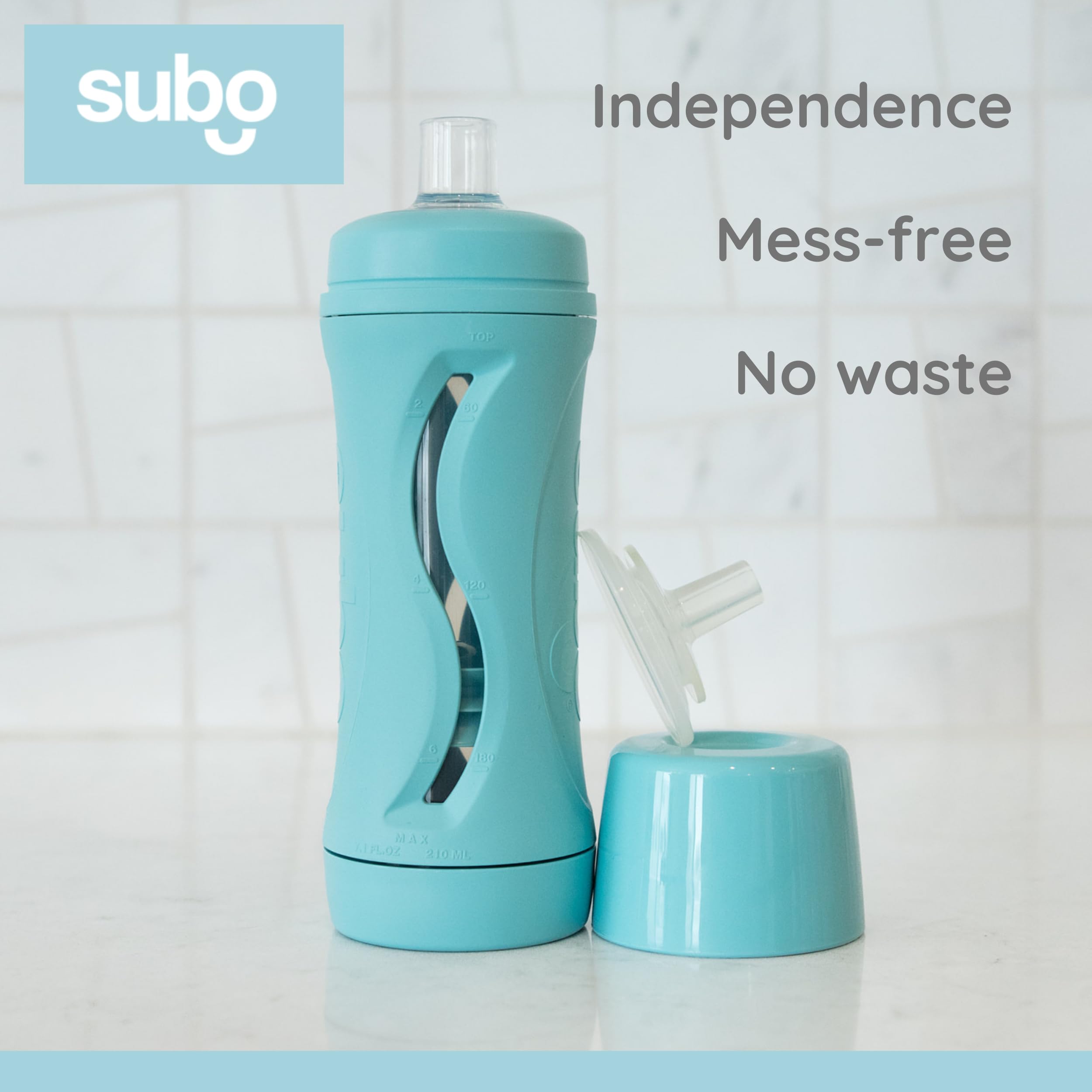 Babeehive Subo aqua easy-cleaning surface for quick washes.