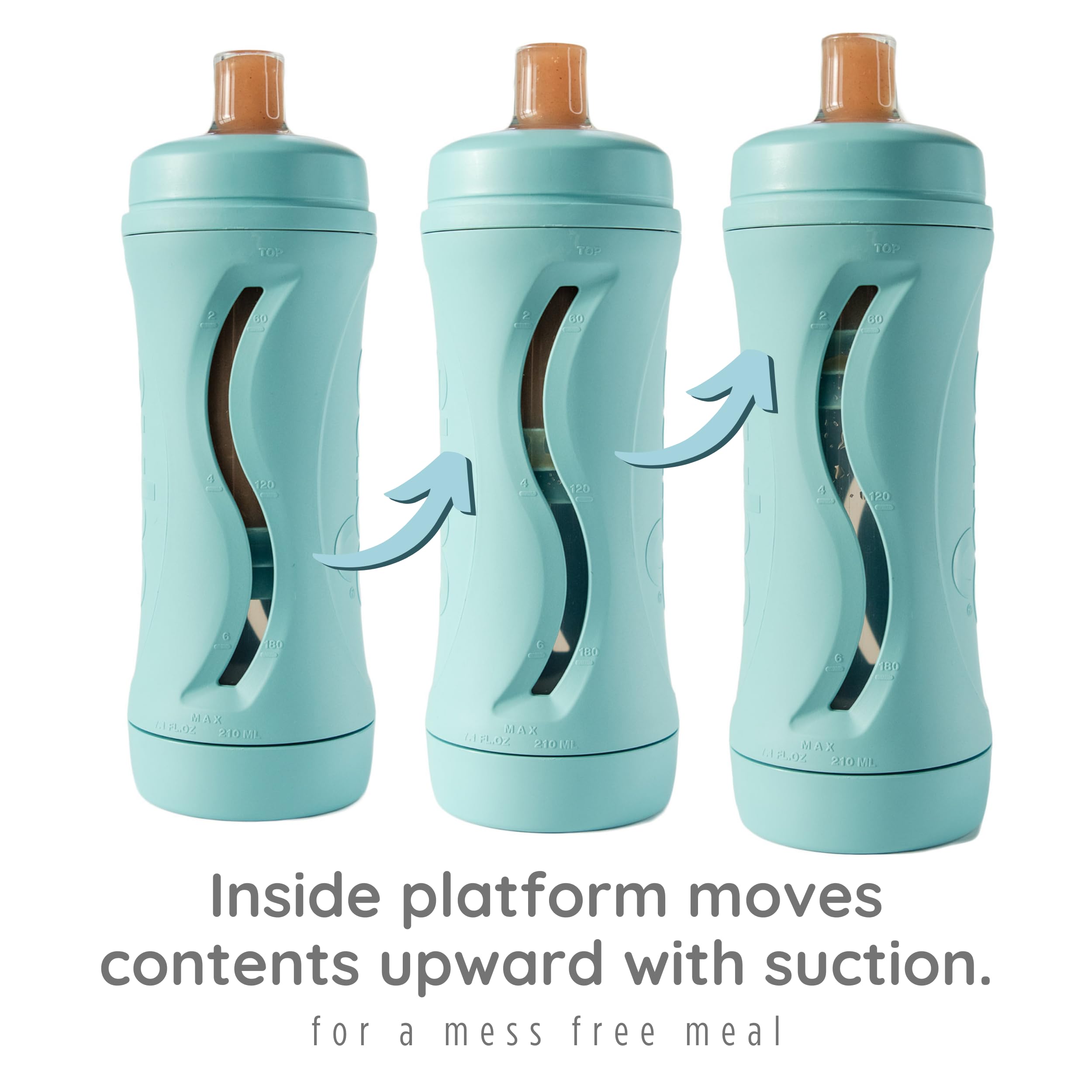 Babeehive Subo aqua on-the-go bottle supports healthy meals away from home.