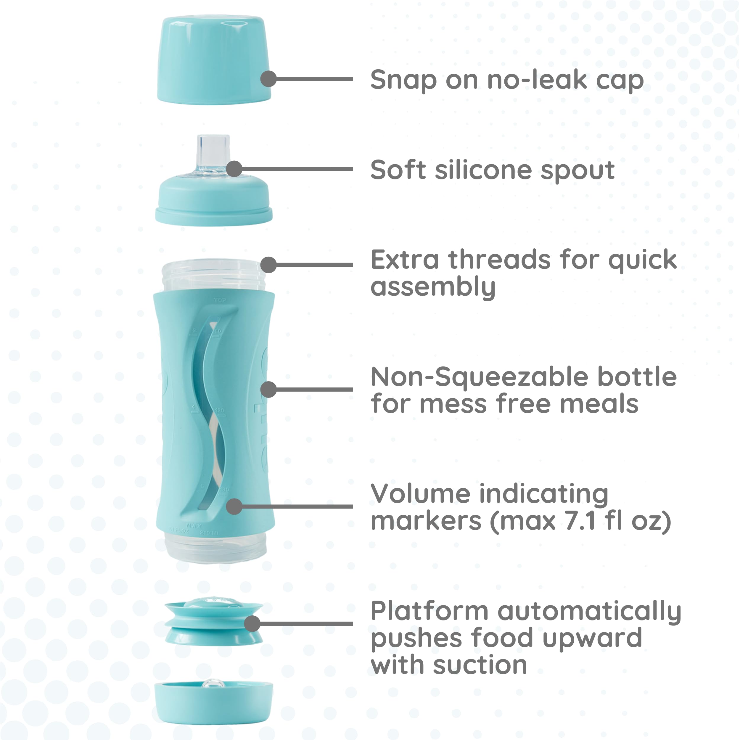 Babeehive Subo aqua Starter Set enables gradual feeding.