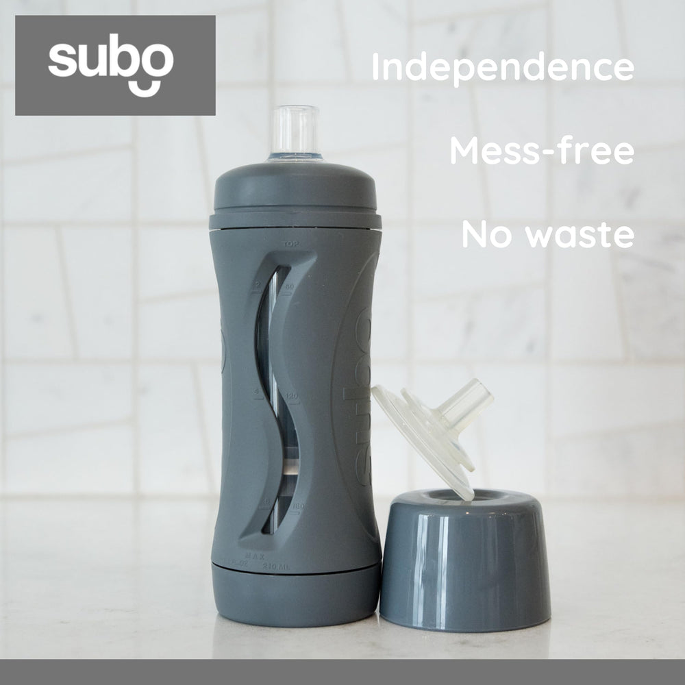 Subo starter-set assembled, complete feeding solution for early independence.